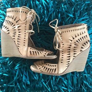 Jeffery Campbell tan wedges